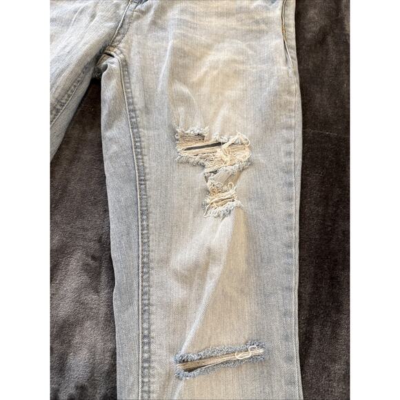 Dollhouse Women's Charley Jeans Denim Distressed Blue Light Wash Size 7 - Picture 5 of 16